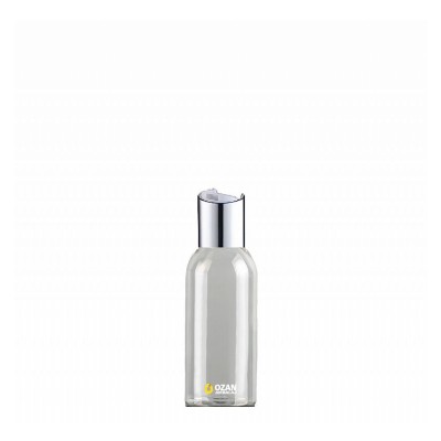 100 ml Toptan �effaf Pet �i�e G�m�� Beyaz Disctop Kapak
