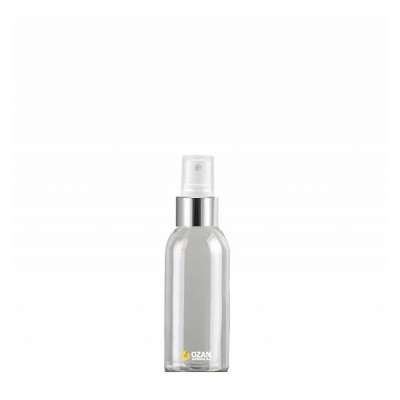 100 ml Toptan �effaf Pet �i�e G�m�� Beyaz Parmak Spreyli