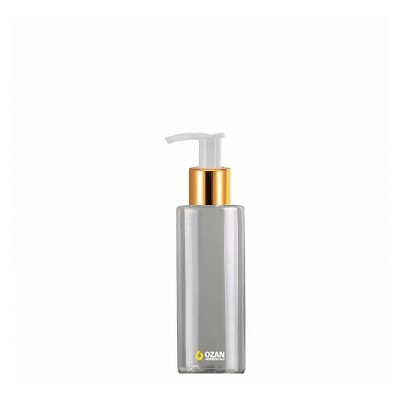 100 ml Toptan �effaf Silindir Pet �i�e Gold Beyaz Losyon S�v� Sabun Pompas�
