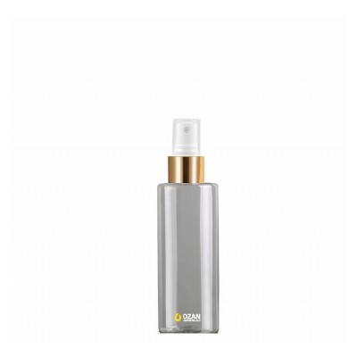 100 ml Toptan �effaf Silindir Pet �i�e Gold Beyaz Parmak Spreyli