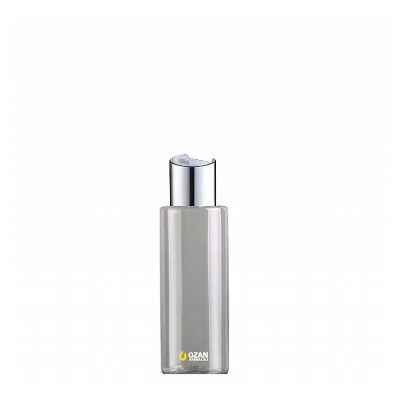 100 ml Toptan �effaf Silindir Pet �i�e G�m�� Beyaz Disctop Kapak