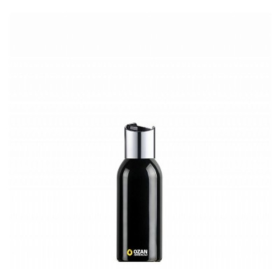 100 ml Toptan Siyah Pet �i�e G�m�� Siyah Disctop Kapak