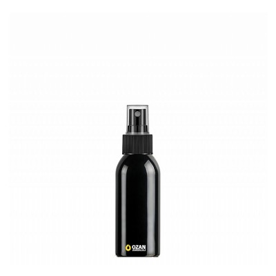 100 ml Toptan Siyah Pet �i�e Siyah Parmak Spreyli