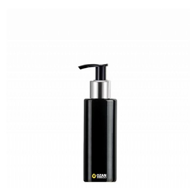 100 ml Toptan Siyah Silindir Pet �i�e G�m�� Siyah Losyon S�v� Sabun Pompas�