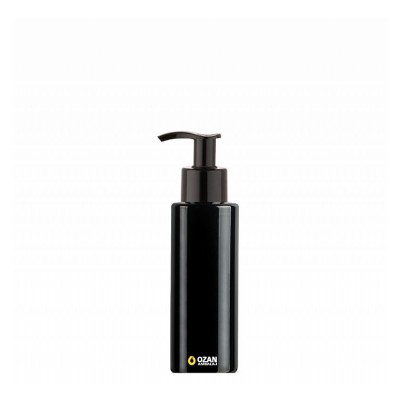 100 ml Toptan Siyah Silindir Pet �i�e Siyah Losyon S�v� Sabun Pompas�