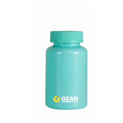100 ml Turkuaz Polietilen Tablet Kaps�l �i�esi 