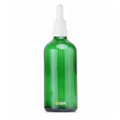 100 ml Ye�il Cam �i�e Beyaz Kilitli Damlal�k