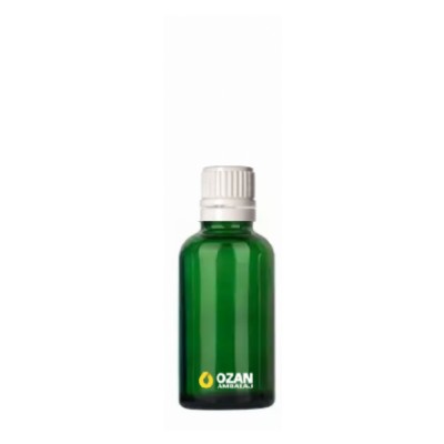 100 ml Ye�il Cam �i�e Euro Beyaz Kilitli ��ten Damlal�k
