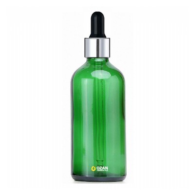 100 ml Ye�il Cam �i�e G�m�� Siyah Damlal�k