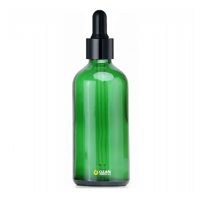 100 ml Ye�il Cam �i�e Siyah Damlal�k