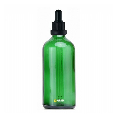 100 ml Ye�il Cam �i�e Siyah Kilitli Damlal�k