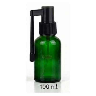 100 ml Ye�il Cam �i�e Siyah Oral Sprey - A��z Sprey