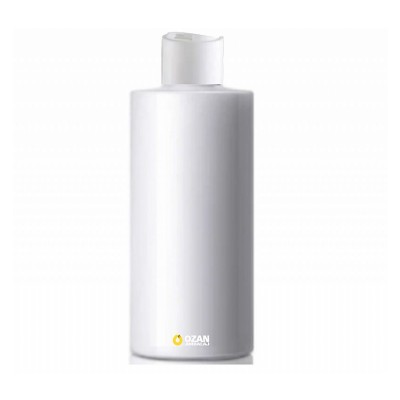 1000 ml Beyaz Polietilen �i�e Beyaz Disctop Kapakl� Silindir HDPE �i�e