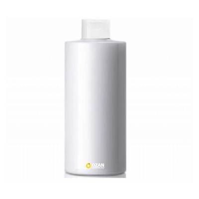 1000 ml Beyaz Polietilen �i�e Beyaz Fliptop Kapakl� Silindir HDPE �i�e