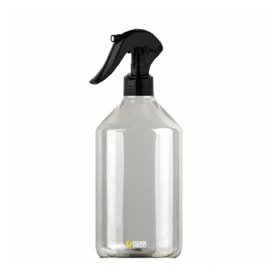 1000 ml �effaf Pet Konik �i�e Siyah Trigger Spreyli Toptan