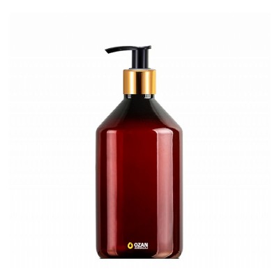 1000 ml Toptan Amber Konik Pet �i�e Gold Siyah Losyon S�v� Sabun Pompas�