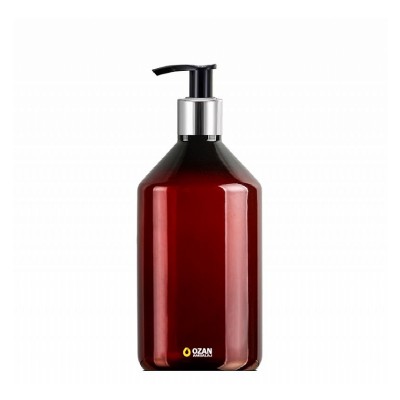 1000 ml Toptan Amber Konik Pet �i�e G�m�� Siyah Losyon S�v� Sabun Pompas�