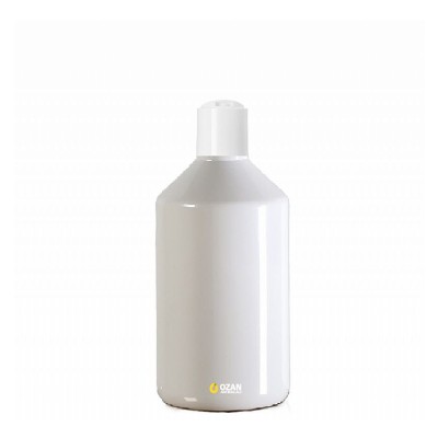 1000 ml Toptan Beyaz Konik Pet �i�e Beyaz Disctop