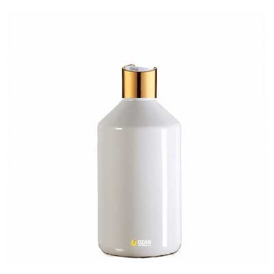 1000 ml Toptan Beyaz Konik Pet �i�e Gold Beyaz Disctop