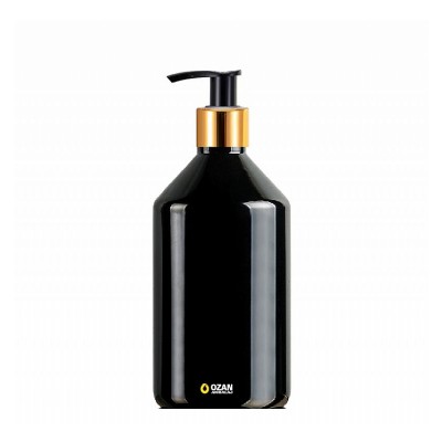1000 ml Toptan Siyah Konik Pet �i�e Gold Siyah Losyon S�v� Sabun Pompas�