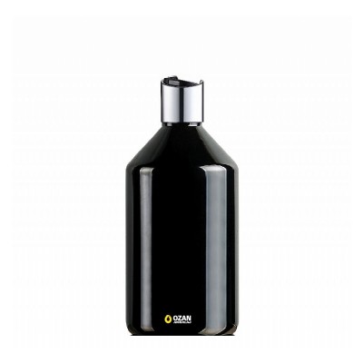 1000 ml Toptan Siyah Konik Pet �i�e G�m�� Siyah Disctop