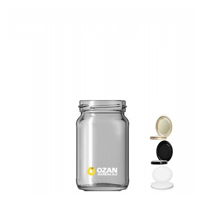 105 ml Pa�abah�e �effaf Konserve Kavanozu Metal Kapakl�