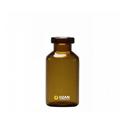 10R 10 ml  Amber Flekon Penisilin Vial �i�e ve Flip Off Kapak