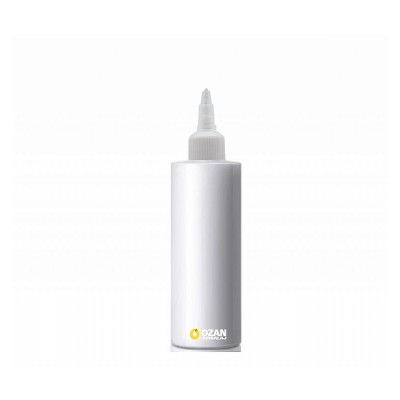 150 ml Beyaz Polietilen �i�e Beyaz Asans�r Kapakl� Silindir HDPE �i�e
