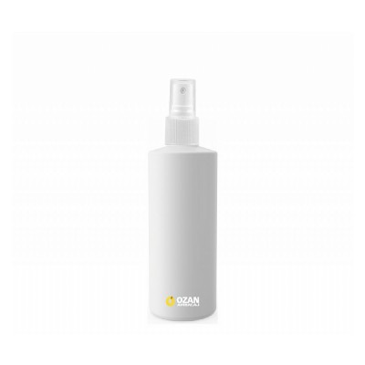150 ml Beyaz Polietilen �i�e Beyaz Spreyli Silindir HDPE �i�e