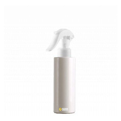 150 ml Beyaz Silindir Pet �i�e Beyaz Trigger Spreyli Toptan