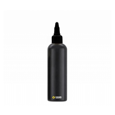 150 ml Siyah Polietilen �i�e Siyah Asans�r Kapakl� Boston HDPE �i�e