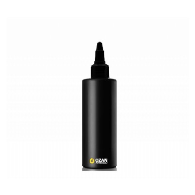 150 ml Siyah Polietilen �i�e Siyah Asans�r Kapakl� Silindir HDPE �i�e
