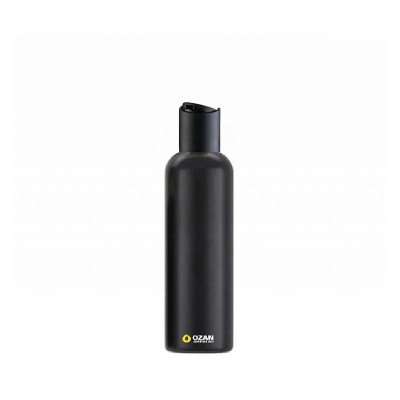 150 ml Siyah Polietilen �i�e Siyah Disctop Kapakl� Boston HDPE �i�e