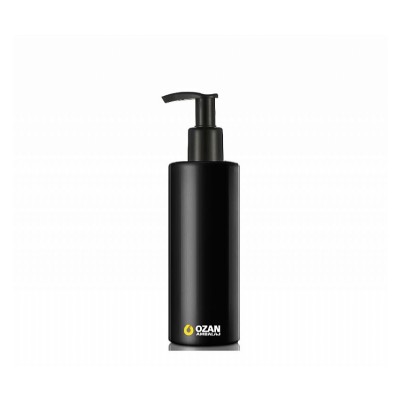 150 ml Siyah Polietilen �i�e Siyah Pompal� Silindir HDPE �i�e
