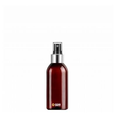 150 ml Toptan Amber Pet �i�e G�m�� Siyah Parmak Spreyli