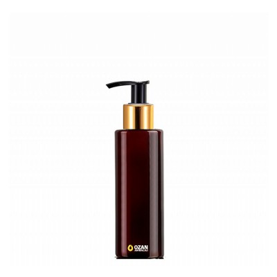 150 ml Toptan Amber Silindir Pet �i�e Gold Siyah Losyon S�v� Sabun Pompas�
