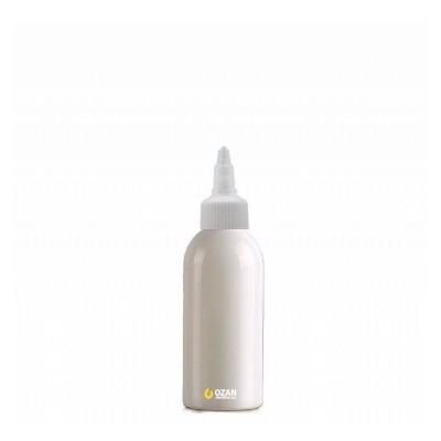 150 ml Toptan Beyaz Pet �i�e Beyaz Asans�r Kapak