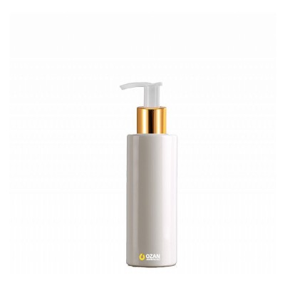 150 ml Toptan Beyaz Silindir Pet �i�e Gold Beyaz Losyon S�v� Sabun Pompas�