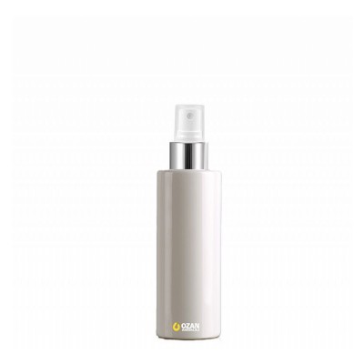 150 ml Toptan Beyaz Silindir Pet �i�e G�m�� Beyaz Parmak Spreyli
