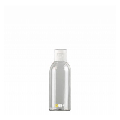 150 ml Toptan �effaf Pet �i�e Beyaz Fliptop Kapak
