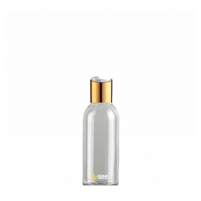 150 ml Toptan �effaf Pet �i�e Gold Beyaz Disctop Kapak