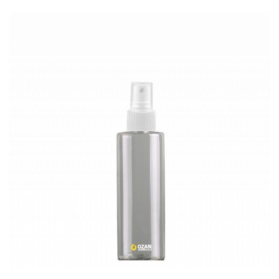 150 ml Toptan �effaf Silindir Pet �i�e Beyaz Parmak Spreyli 
