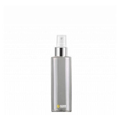 150 ml Toptan �effaf Silindir Pet �i�e G�m�� Beyaz Parmak Spreyli