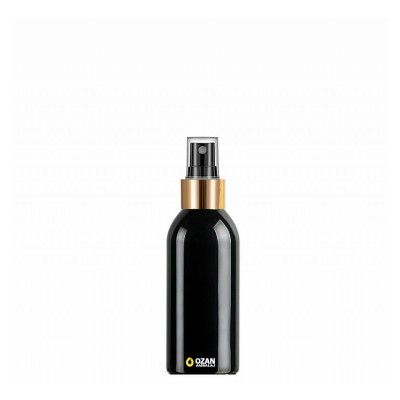150 ml Toptan Siyah Pet �i�e Gold Siyah Parmak Spreyli