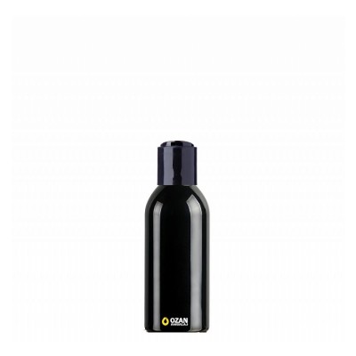 150 ml Toptan Siyah Pet �i�e Siyah Disctop Kapak