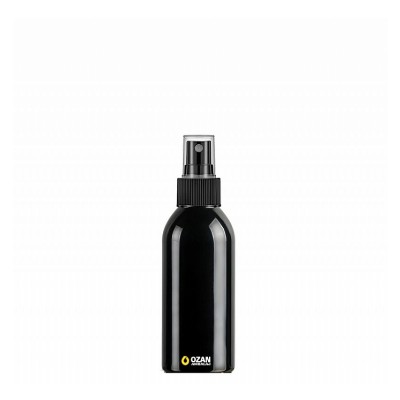 150 ml Toptan Siyah Pet �i�e Siyah Parmak Spreyli