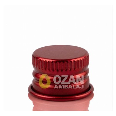 18 mm K�rm�z� Aluminyum Vidal� Kapak