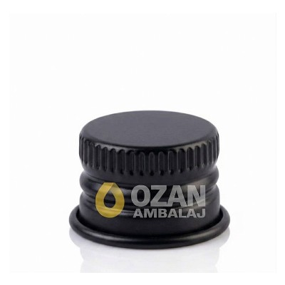 18 A��z Siyah Aluminyum Vidal� Kapak