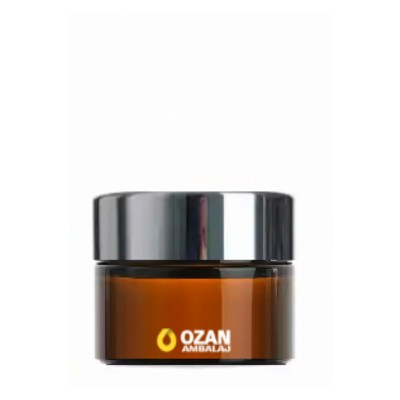 20 ml Amber Cam Krem Kavanozu G�m�� Kapak Toptan