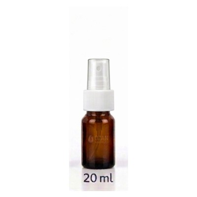 20 ml Amber Cam �i�e Beyaz Parmak Sprey